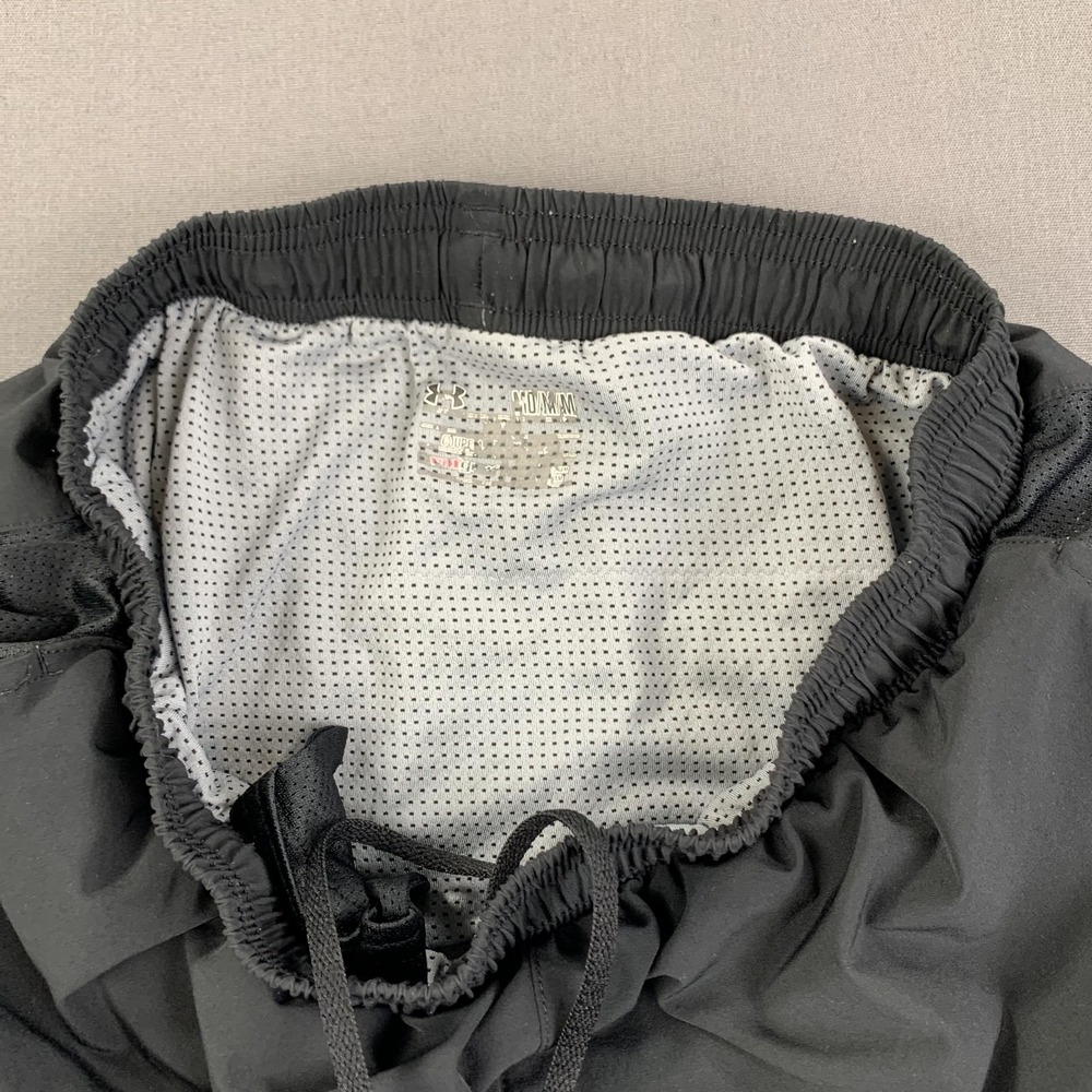 Under Armour Shorts Womens Med Black Athletic Training Mesh Pockets Drawstring - Picture 5 of 12